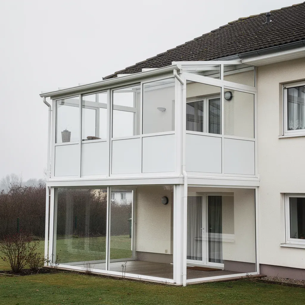 Verglaster Balkon als Idee für eine Wohnung in Verl