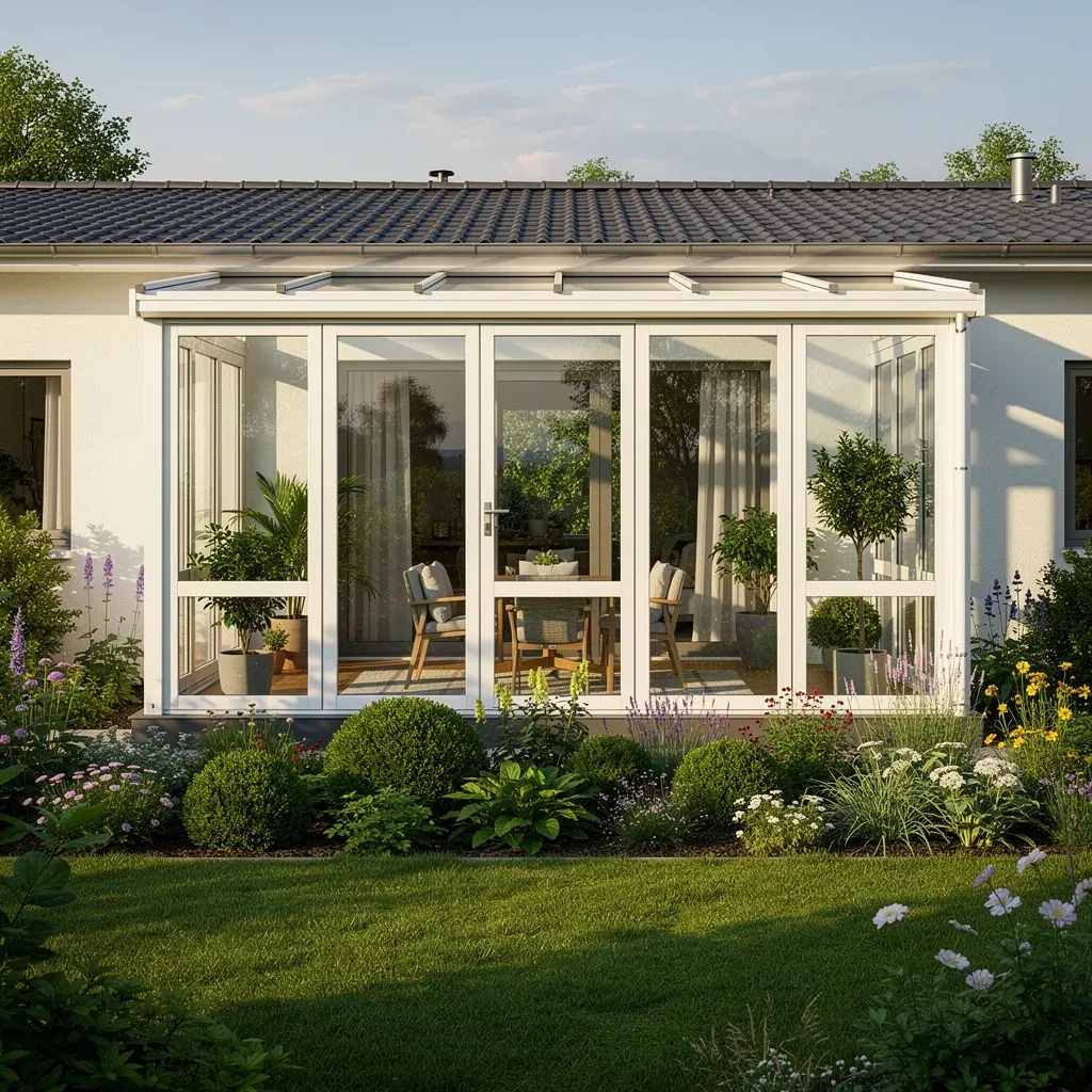 Kaltwintergarten in Außenansicht als Beispiel für Rietberg
